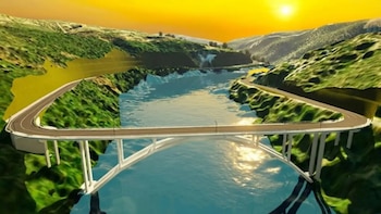 Recreación del puente (Cámara Municipal