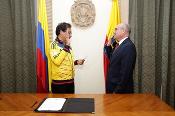 Sergio París y Gustavo Petro