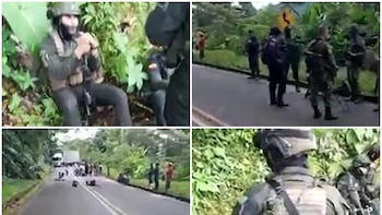 Soldados y policías fueron retenidos