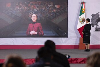 La secretaria de Gobernación mostró