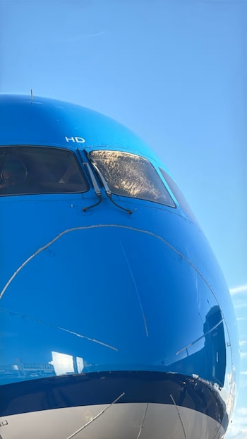 Avión de KLM en el