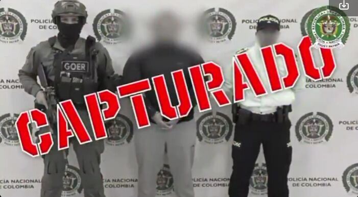 La captura de alias Roy en Montería representa un avance clave en la lucha contra el narcotráfico transnacional en Colombia y Estados Unidos - crédito @DirectorPolicia / X