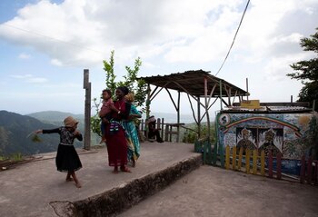 Miembros de una comunidad rastafari