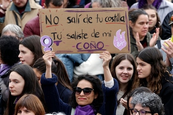 Manifestación del 8M en España.