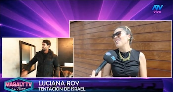 Luciana Roy confiesa que Israel Dreyfus le gusta y él responde: “Hubo mucha química”. Captura: Magaly TV La Firme.