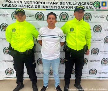 La captura de Everney Hernández Pulido se realizó en Villavicencio, Meta, y la Fiscalía le imputó el delito de reclutamiento ilícito con medida de aseguramiento en centro carcelario - crédito Fiscalía