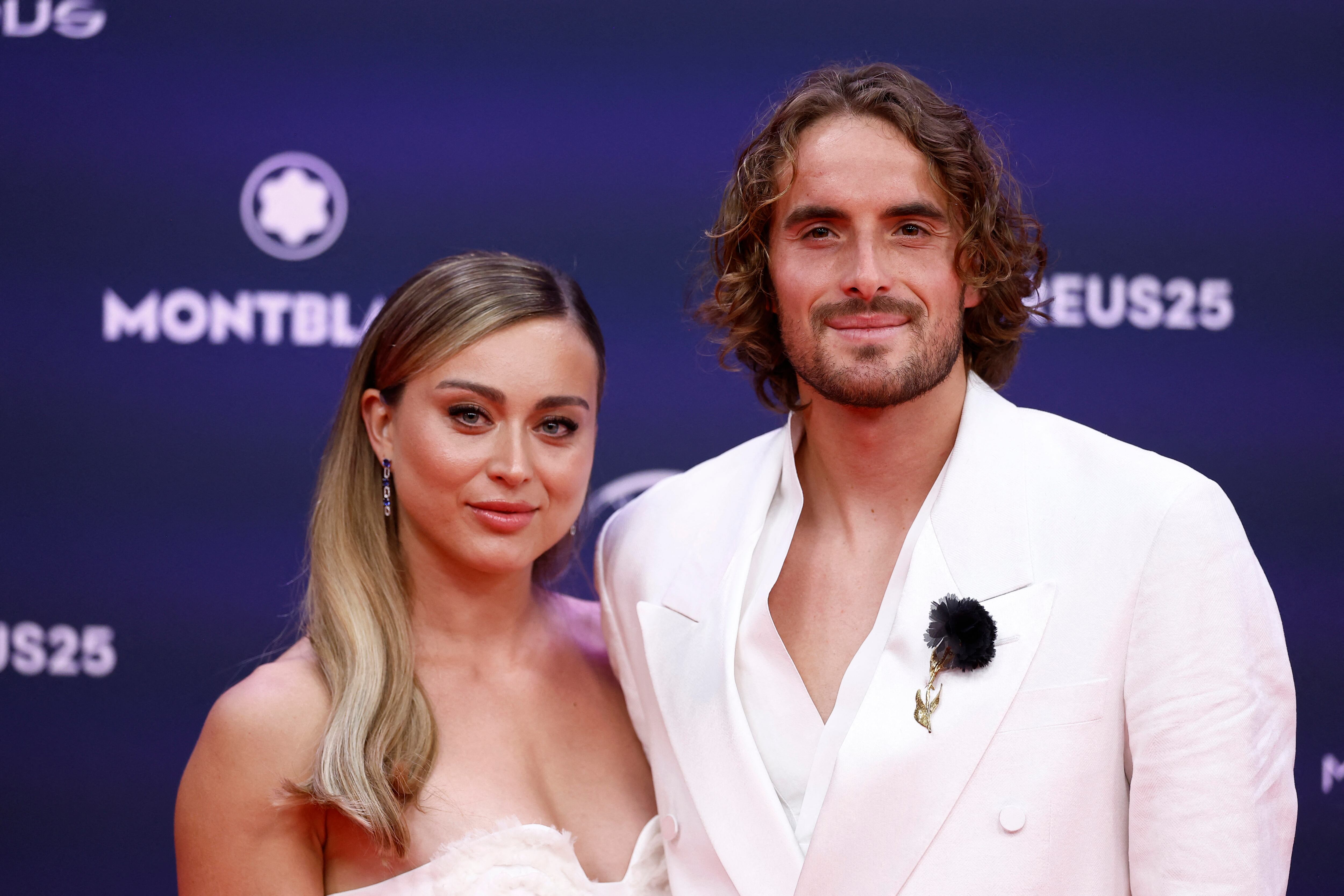 Paola Badosa junto a Stefanos Tsitsipas cuando eran pareja (REUTERS/Juan Medina)