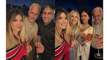 La conductora lució el anillo