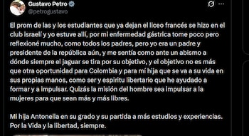 Gustavo Petro - crédito @petrogustavo/X