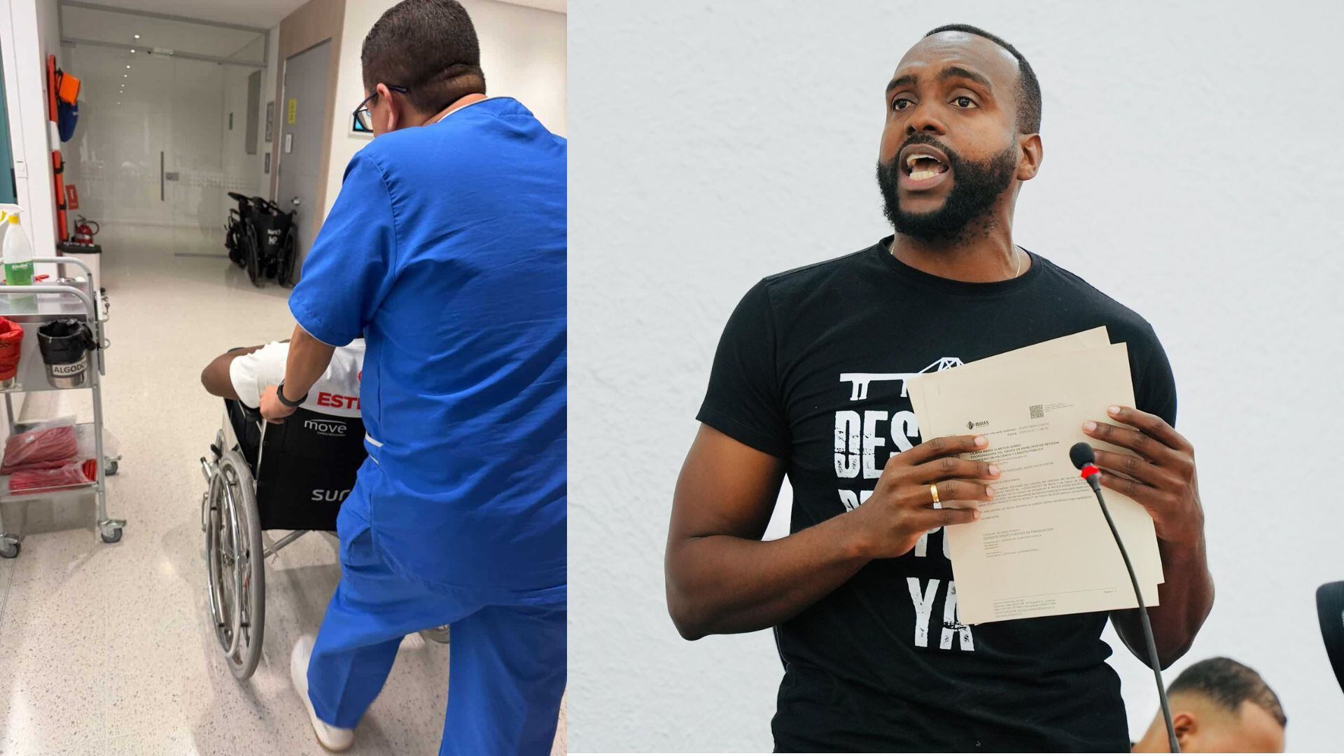 El aspirante por Cambio Radical fue trasladado a un centro asistencial tras resultar herido en hechos ocurridos en el norte de la ciudad. - crédito @leonardoguzmann/X