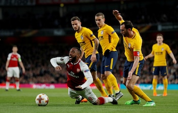 El partido de Europa League entre el Atlético de Madrid y el Arsenal (Reuters/Andrew Couldridge)