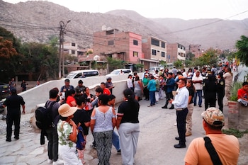 Vecinos de Cañete salieron de