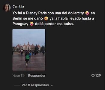 Otras personas también compartieron sus experiencias viajando con bolsas de supermercado - crédito captura de pantalla / TikTok