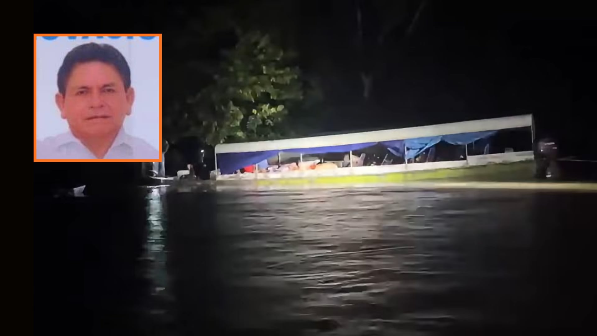 El candidato a la alcaldía de Pastaza, Sundi Simón Kamarampi, falleció tras un choque de embarcaciones en un río previo a las elecciones en Loreto. (Composición: Infobae Perú)