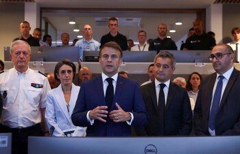 Emmanuel Macron realizó una visita