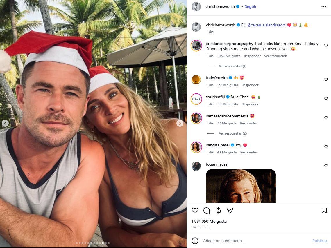 (Instagram/@chrishemsworth)