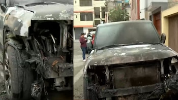 Incendio intencional en Los Olivos: empresario vinculado a empresa sancionada pierde camioneta| Latina Noticias