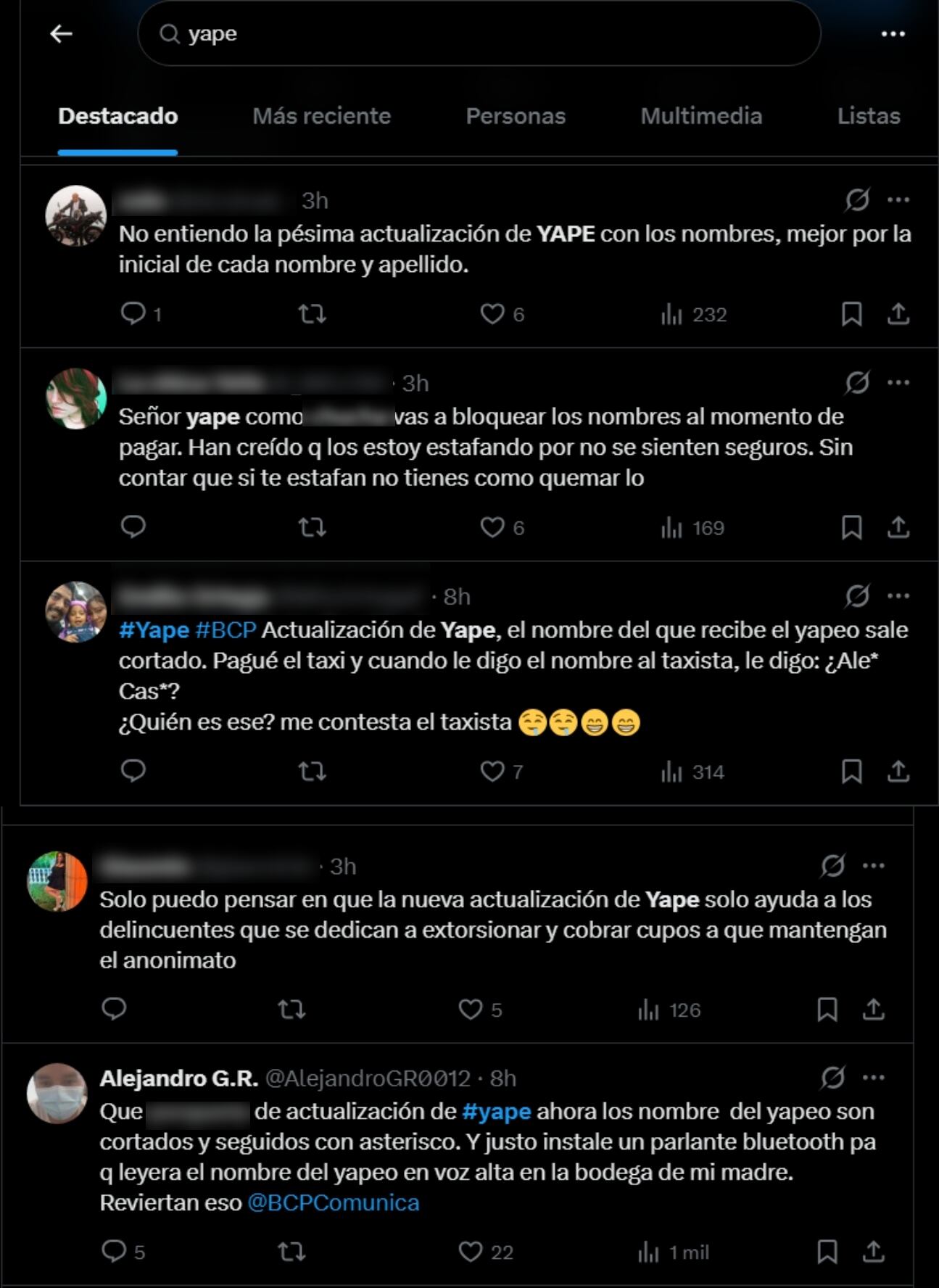 En X (antes Twitter) los usuarios se han mostrado, generalmente, en contra del último gran cambio en Yape. Foto: X(Twitter)