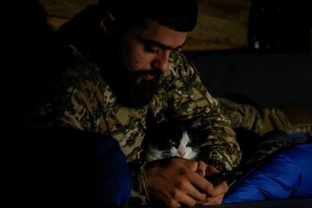 Un militar de la 67.ª