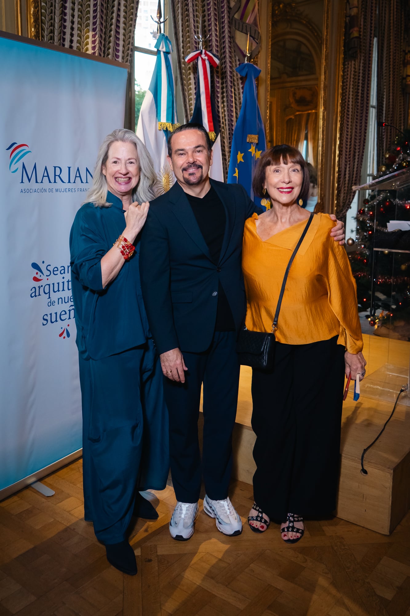 Eve Grynberg, Romain Nadal y Alicia Moszkowski