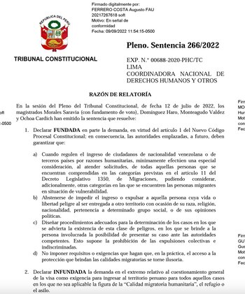 Tribunal Constitucional ordena que no