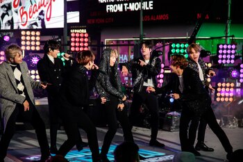 La banda surcoreana BTS en
