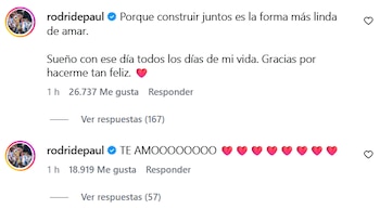 El comentario de Rodrigo de Paul en el posteo de Tini Stoessel acumuló más de 26.700 me gusta en menos de una hora
