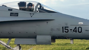 Dos cazas españoles identifican y vigilan a una aeronave rusa cuando volaba sobre el mar Báltico
