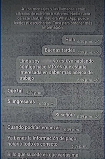 Chat caso Catalina Leyva -