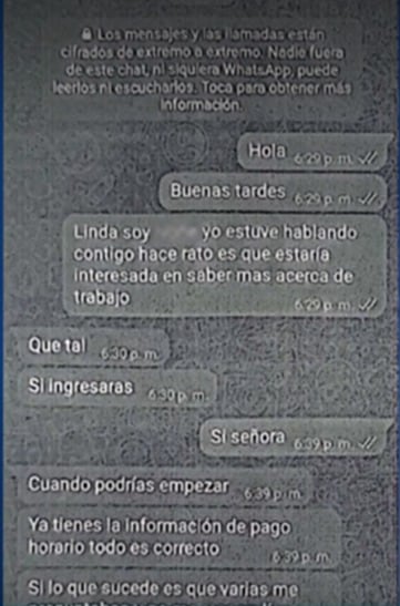 Chat caso Catalina Leyva - Monstruo de Ciudad Bolívar - crédito captura de pantalla Noticias Caracol