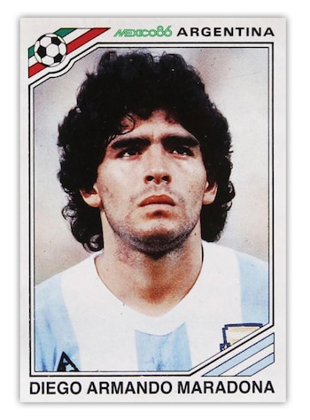 La imagen de Diego Maradona