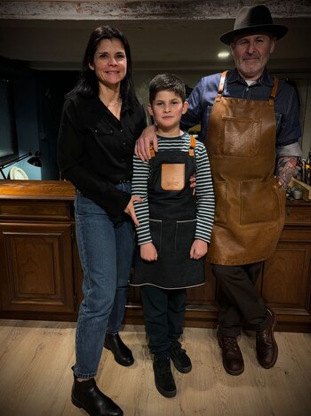 Carolina y Bramby con su