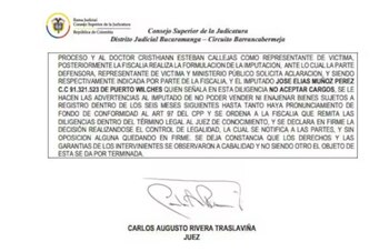 La Fiscalía imputó cargos por