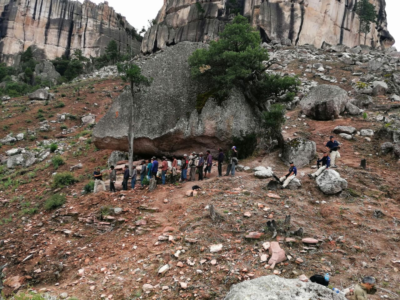 Imágenes del operativo donde se rescataron 21 hombres en julio de 2019.
Foto: Especial