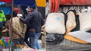 La policía incautó seis kilos