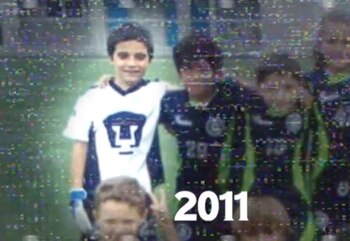 Alex Padilla de niño con