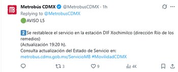 La Línea 5 del Metrobús