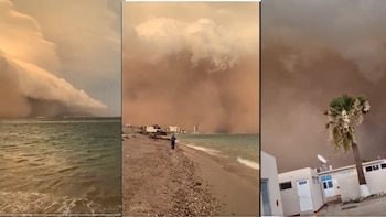 Tormenta de arena en diferentes