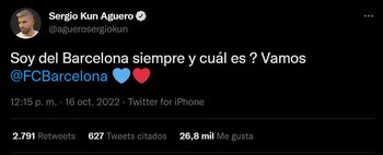 El comentario del Kun ante