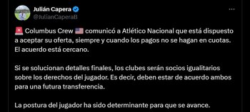 Columbus Crew y Atlético Nacional