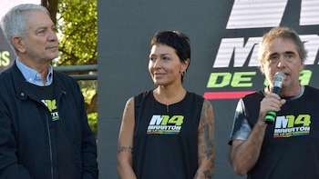 Mayra Mendoza e Julio Alak em La Plata