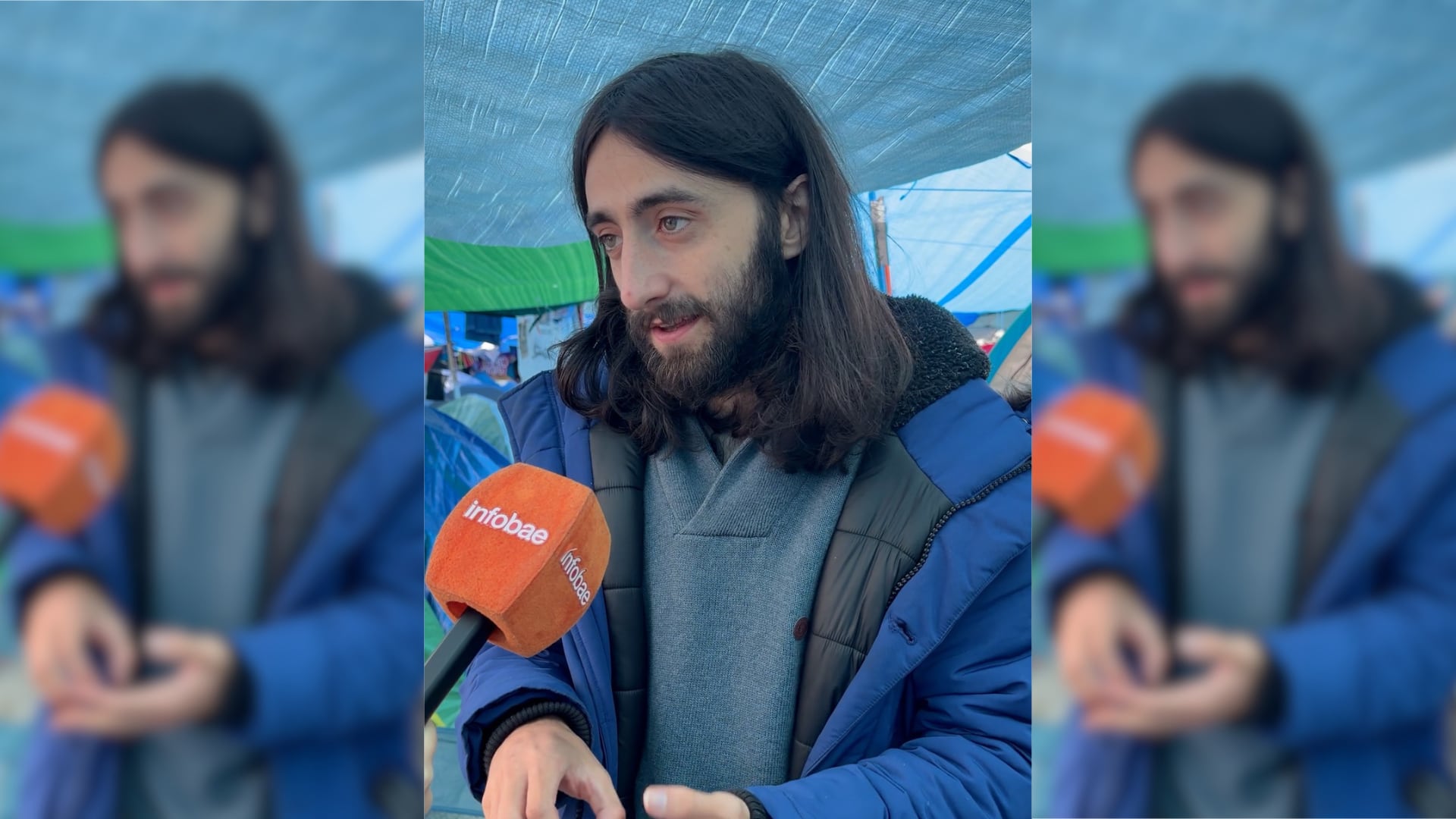 Alejandro, creador del mapa de la acampada en Sol. (Infobae)