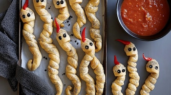 Cada palito de pizza de