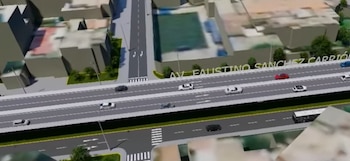 Viaductos en la avenida Javier