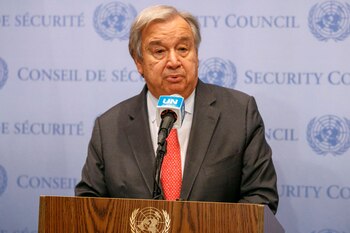 Antonio Guterres advirtió que la