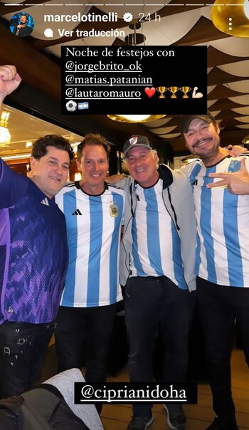 Marcelo Tinelli festejó el triunfo