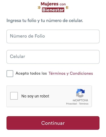 Mujeres que realizaron su registro
