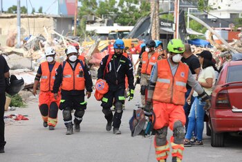 El Gobierno de Venezuela reconoció la labor del contingente panameño por su aporte a las operaciones internacionales de búsqueda y rescate tras el terremoto. Tomado de la Presidencia