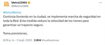 Permanece la marcha de seguridad