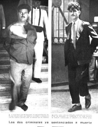 Di Giovanni y Paulino Scarfó, dos anarquistas fusilados en la Penitenciaría Nacional en febrero de 1931 (Caras y Caretas)